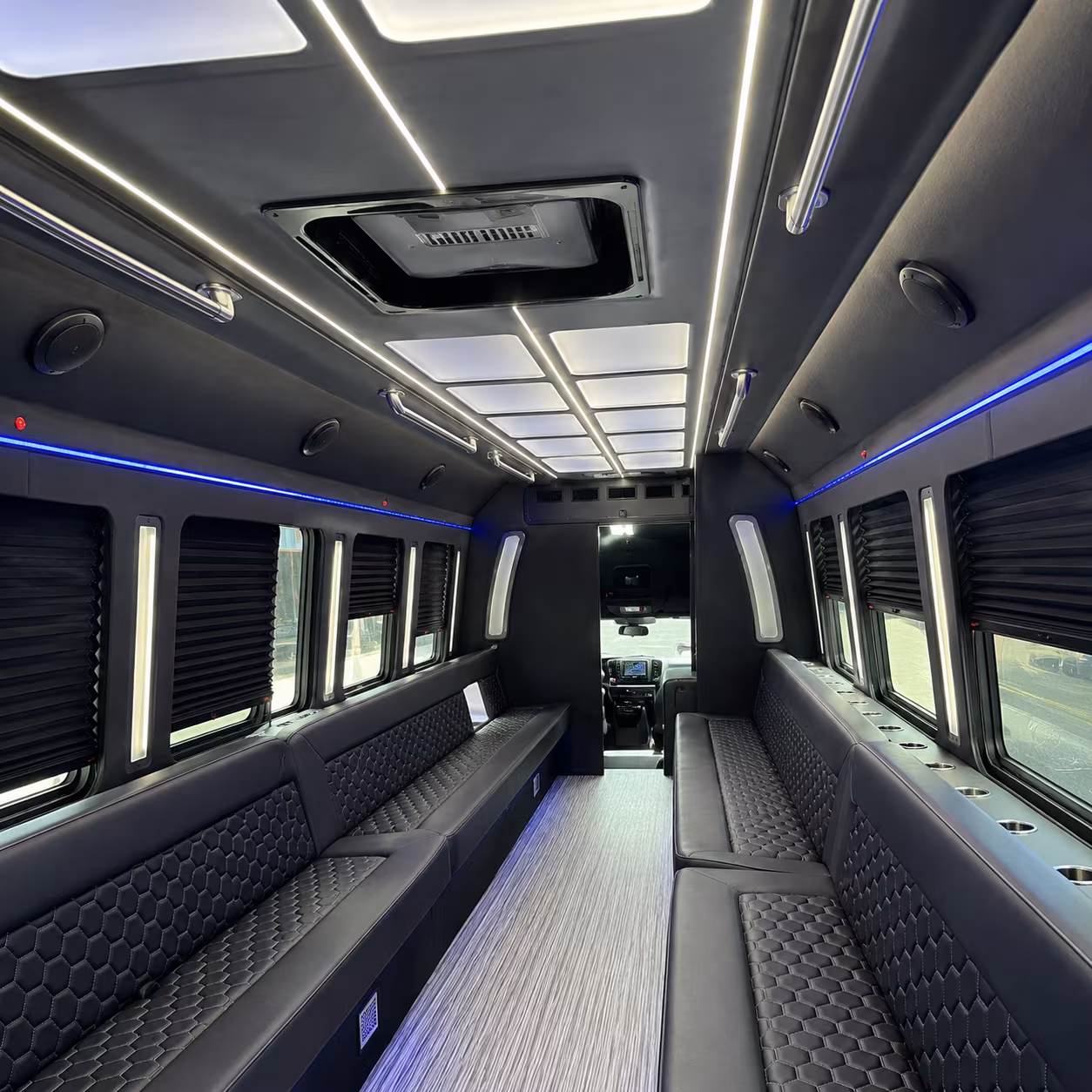 surprise party bus rentals inside